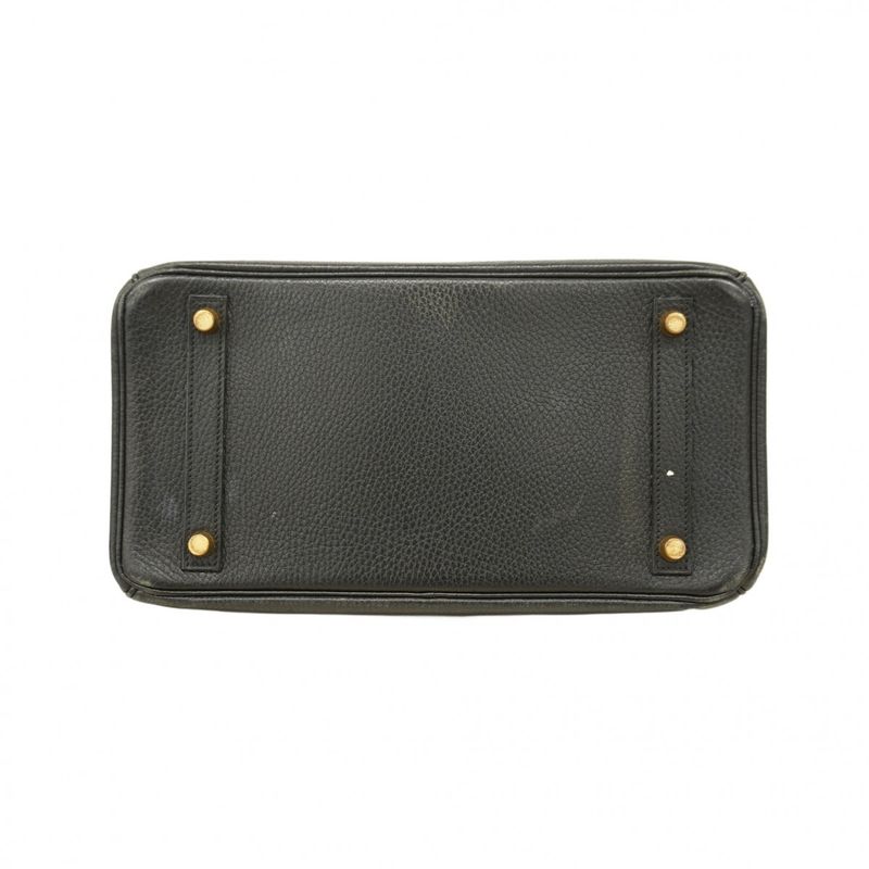 Hermes Handbag Birkin 30 Ardennes Black Gold Hardware □C Stamped Ladies