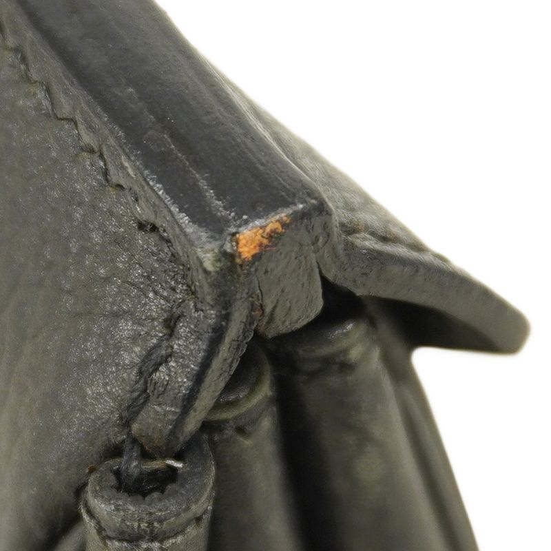 Hermes Handbag Birkin 30 Ardennes Black Gold Hardware □C Stamped Ladies