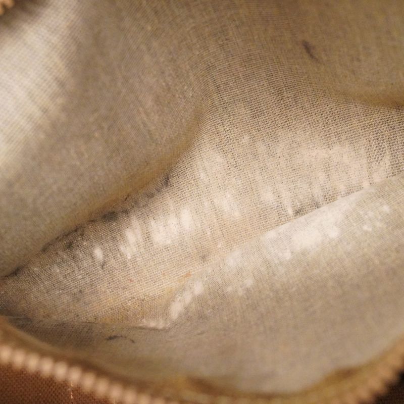 Celine Handbag Macadam PVC Brown Gold Hardware Women