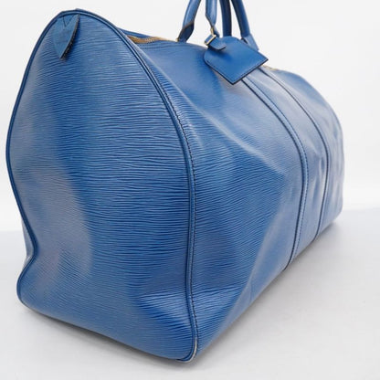Louis Vuitton Boston Bag Epi Keepall 60 M42945 Toledo Blue Men Women Unisex