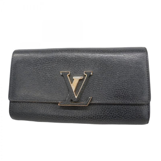 Louis Vuitton Long Wallet Portefeuille Capucines M61248 Noir Black Women's
