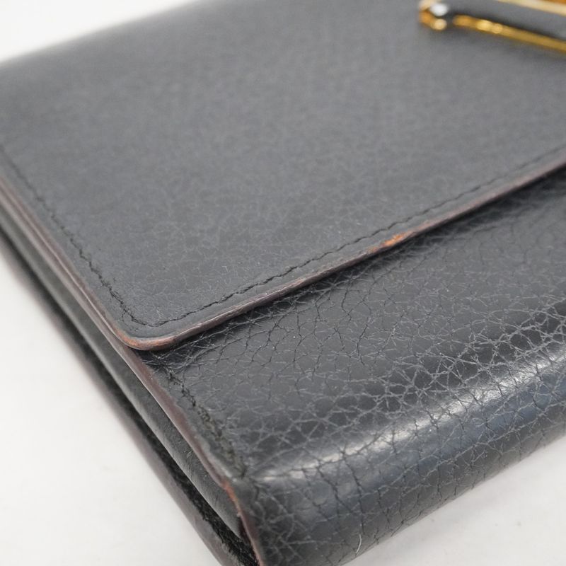 Louis Vuitton Long Wallet Portefeuille Capucines M61248 Noir Black Women's