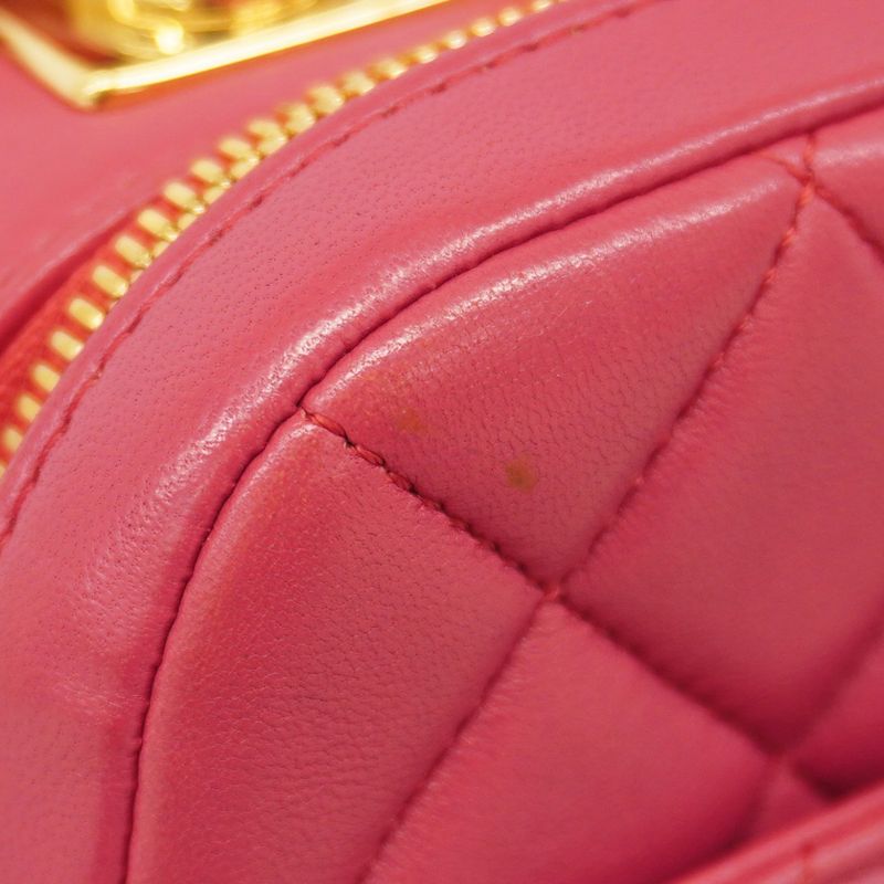 Chanel Handbag Trendy CC Top Handle Lambskin Pink Chien Pan Gold Hardware 2way