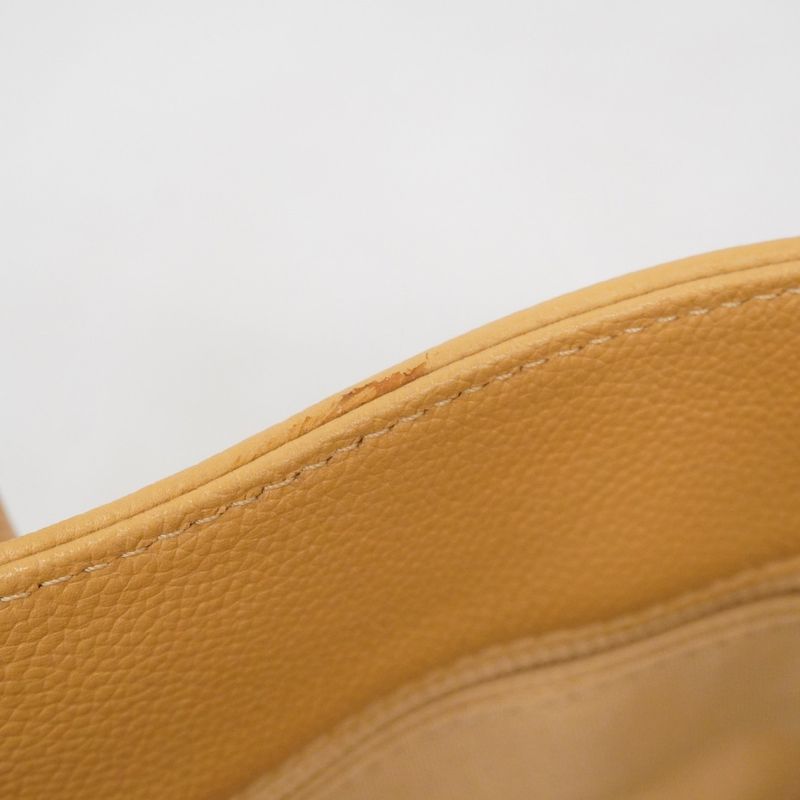 Chanel Tote Bag Executive Leather Light Brown Gold Hardware 2way Bag Ladies