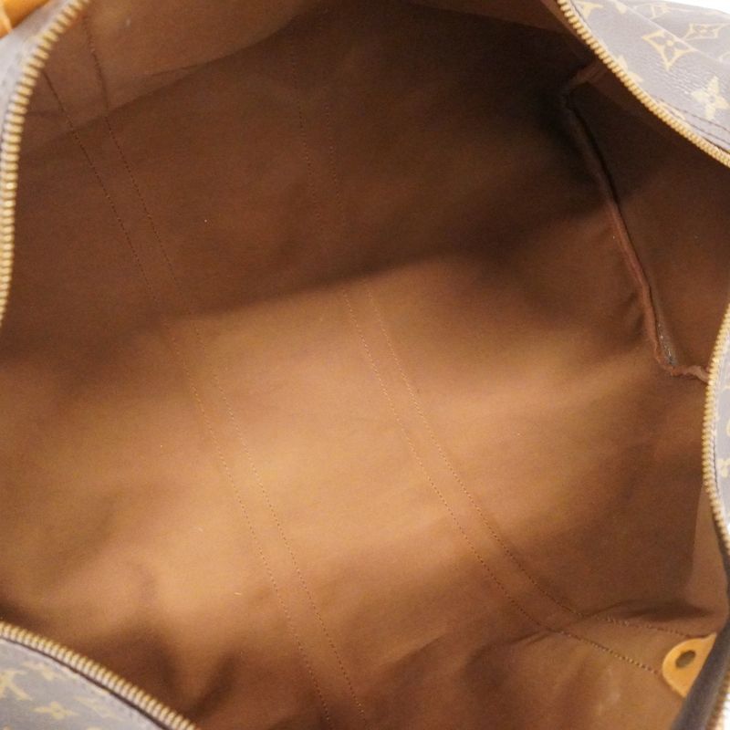 Louis Vuitton Boston Bag Monogram Keepall 55 M41424 Brown Men Women Unisex