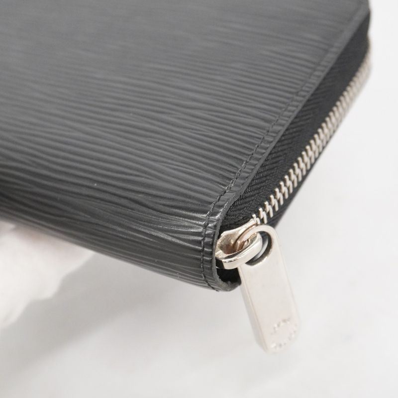 Louis Vuitton Epi Zippy Wallet M61857 Noir Black Men Women Unisex