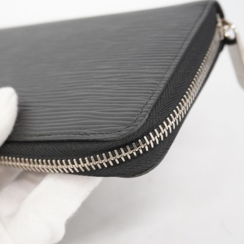 Louis Vuitton Epi Zippy Wallet M61857 Noir Black Men Women Unisex