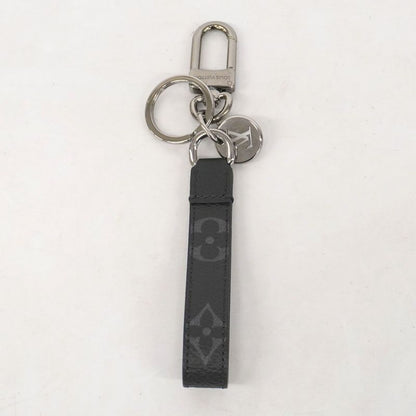 Louis Vuitton Key Holder Monogram Eclipse Dragonne M61950 Black Men's