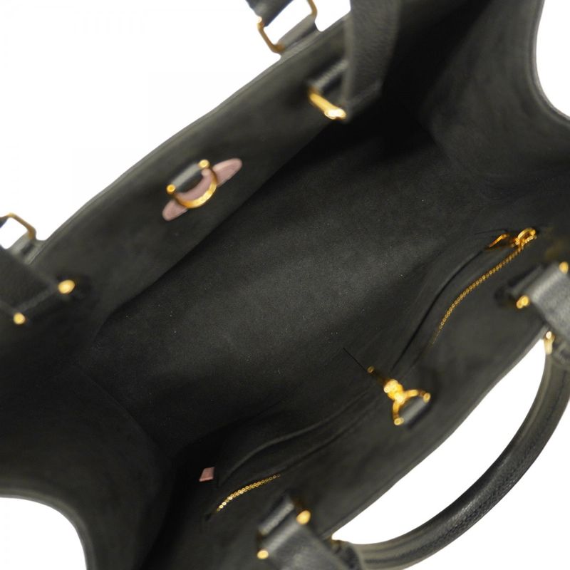 Louis Vuitton Tote Bag Monogram ・empreinte On The Go MM M46416 Noir Black 2way