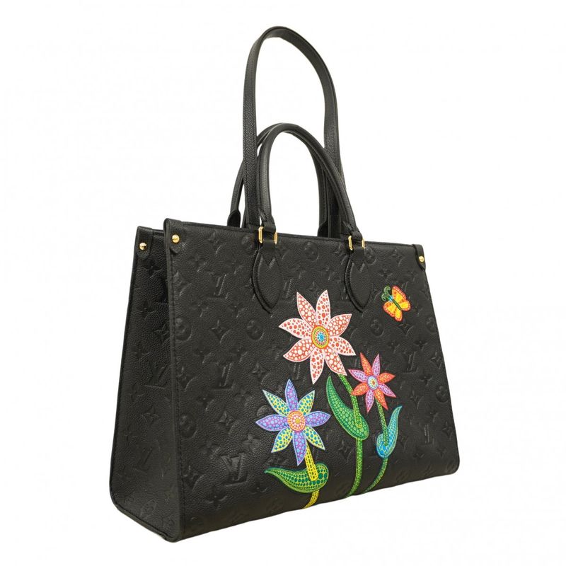 Louis Vuitton Tote Bag Monogram ・empreinte On The Go MM M46416 Noir Black 2way