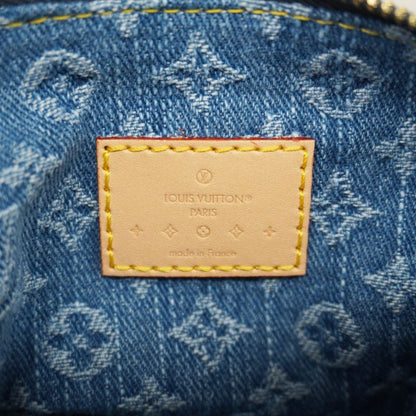 Louis Vuitton Handbag Monogram Denim Pochette Hills M82949 Blue Ladies
