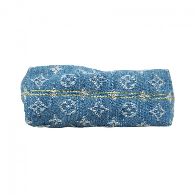 Louis Vuitton Handbag Monogram Denim Pochette Hills M82949 Blue Ladies