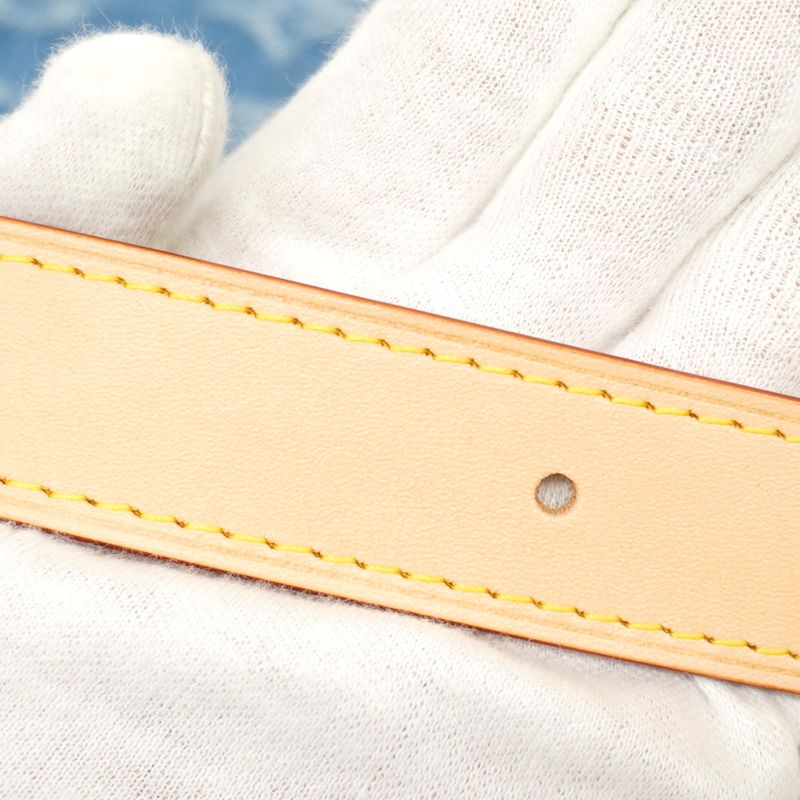 Louis Vuitton Handbag Monogram Denim Pochette Hills M82949 Blue Ladies