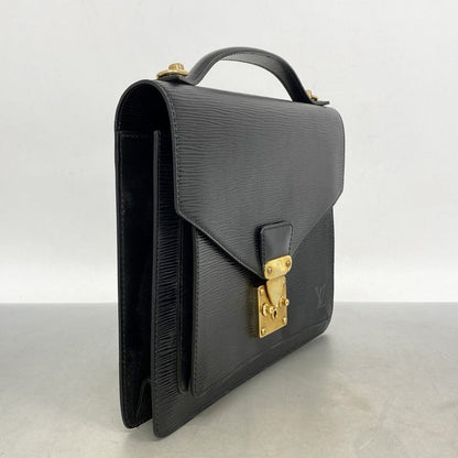 Louis Vuitton Handbag Epi Monceau 28 M52122 Noir Black Women's