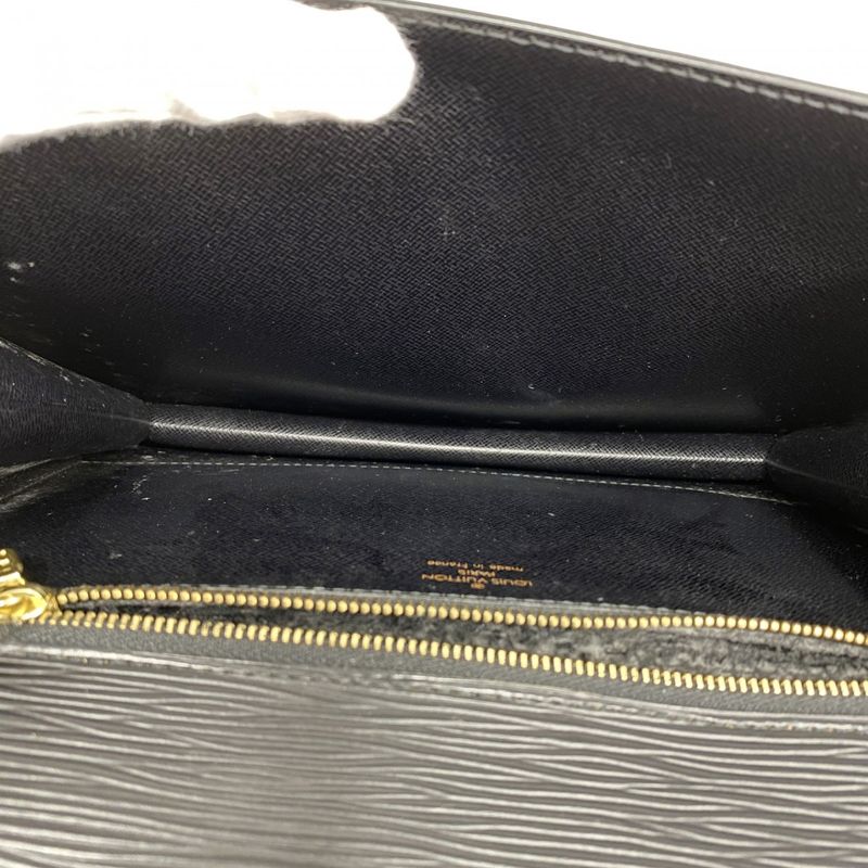 Louis Vuitton Handbag Epi Monceau 28 M52122 Noir Black Women's