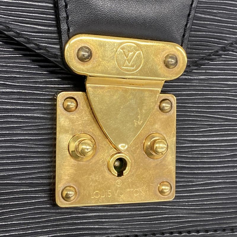 Louis Vuitton Handbag Epi Monceau 28 M52122 Noir Black Women's
