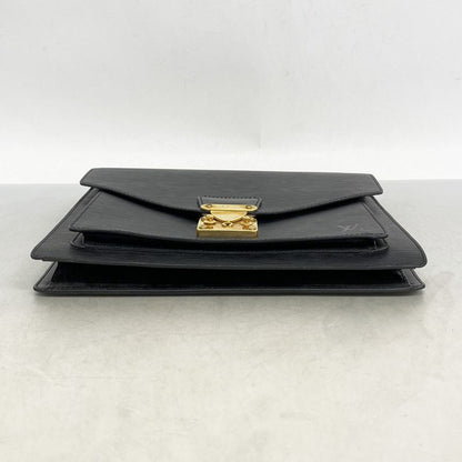 Louis Vuitton Handbag Epi Monceau 28 M52122 Noir Black Women's