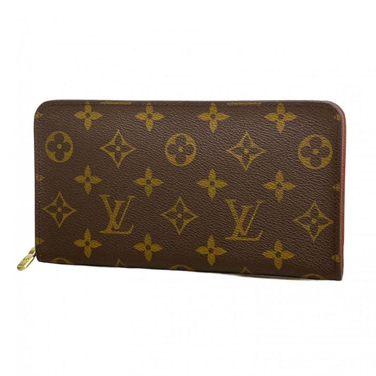 Louis Vuitton Long Wallet Monogram Portomone Sip M61727 Brown Men's Women's