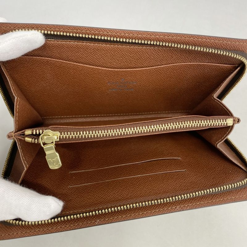 Louis Vuitton Long Wallet Monogram Portomone Sip M61727 Brown Men's Women's