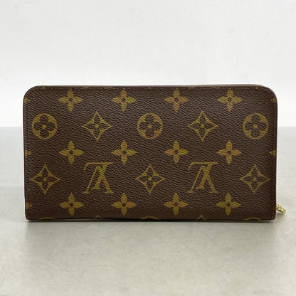 Louis Vuitton Long Wallet Monogram Portomone Sip M61727 Brown Men's Women's