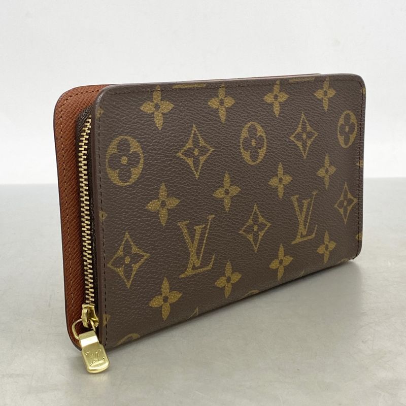 Louis Vuitton Long Wallet Monogram Portomone Sip M61727 Brown Men's Women's