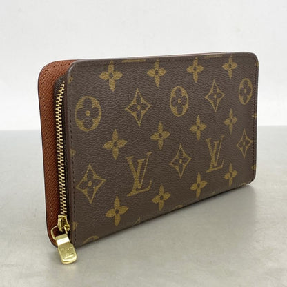 Louis Vuitton Long Wallet Monogram Portomone Sip M61727 Brown Men's Women's