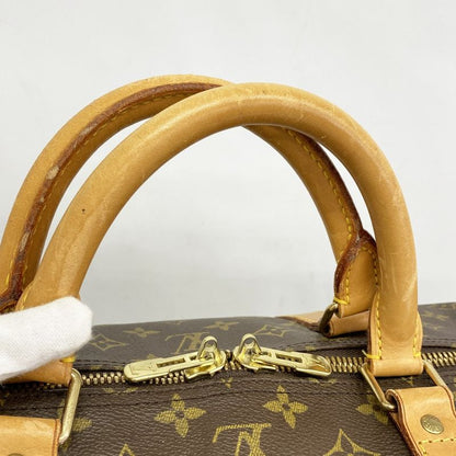 Louis Vuitton Boston Bag Monogram Keepall Bandouliere 60 M41412 Brown Men Women