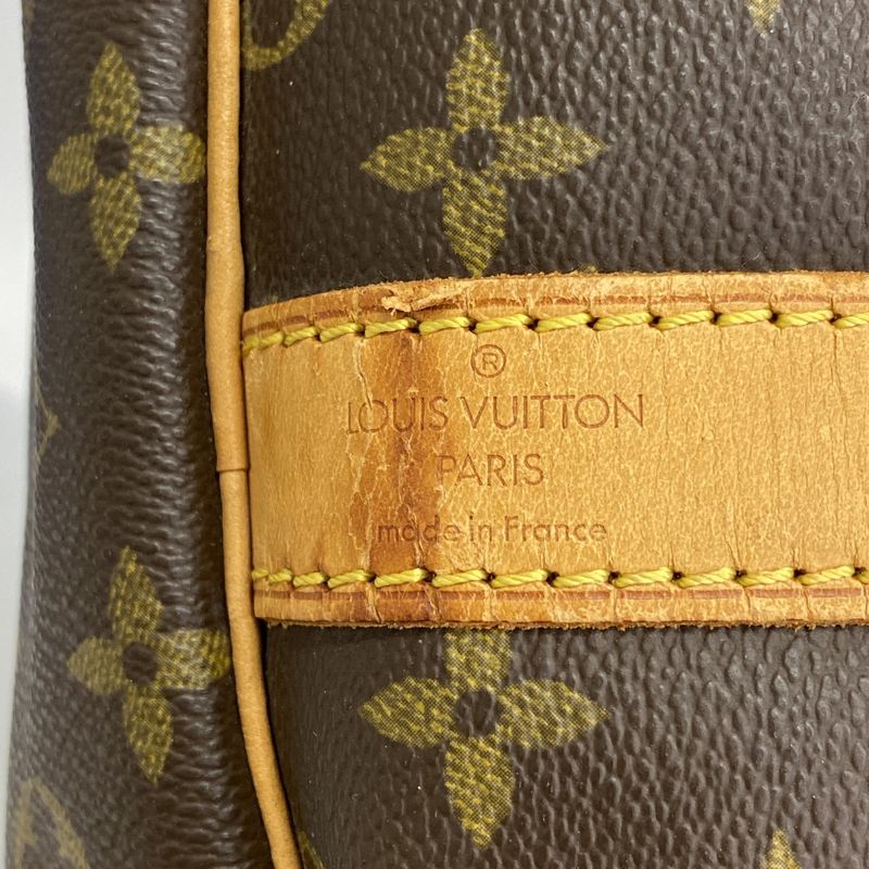 Louis Vuitton Boston Bag Monogram Keepall Bandouliere 60 M41412 Brown Men Women