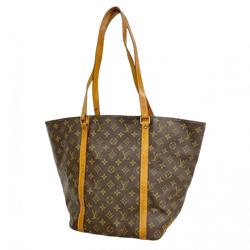 Louis Vuitton Tote Bag Monogram Sac Shopping M51109 Brown Ladies