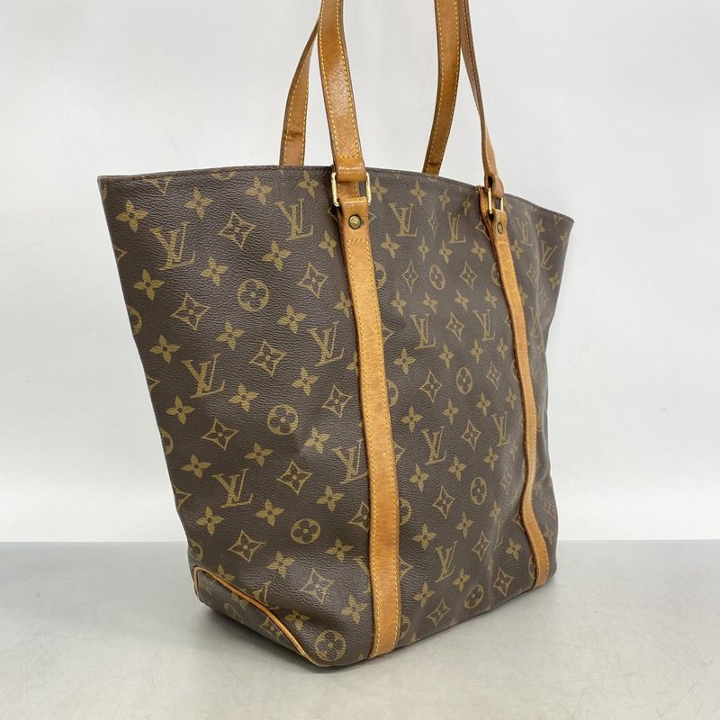 Louis Vuitton Tote Bag Monogram Sac Shopping M51109 Brown Ladies