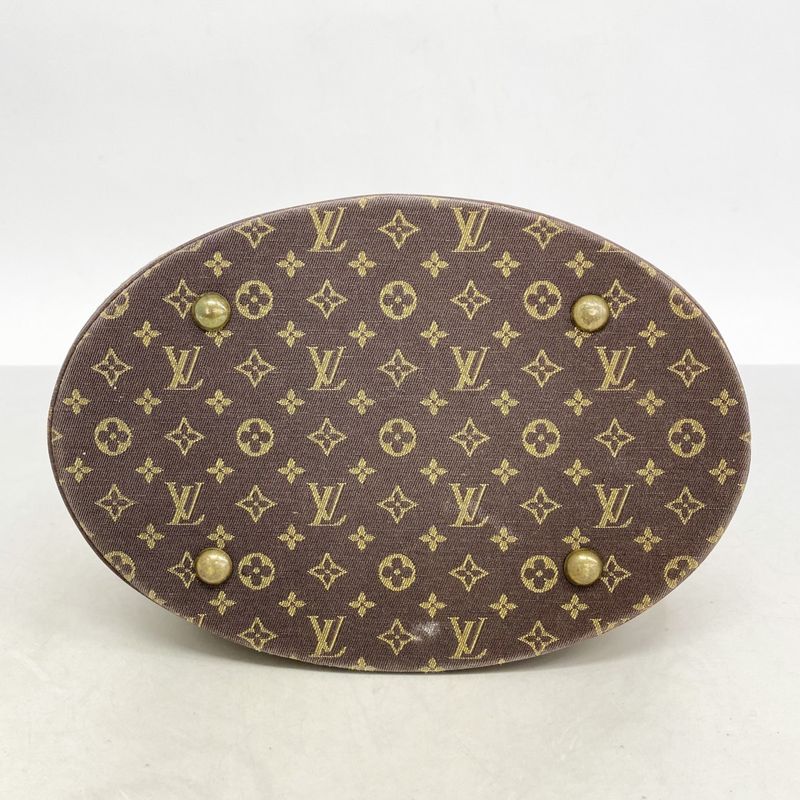 Louis Vuitton Tote Bag Monogram ・mini Lin Bucket PM M95226 Ebene Ladies