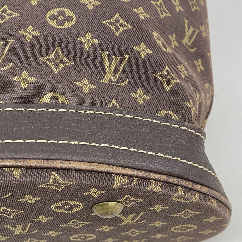 Louis Vuitton Tote Bag Monogram ・mini Lin Bucket PM M95226 Ebene Ladies