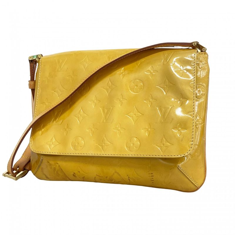 Louis Vuitton Shoulder Bag Vernis Thompson Street M91008 Beige Ladies