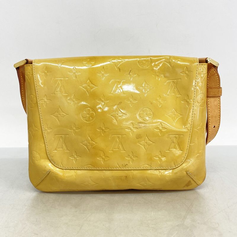 Louis Vuitton Shoulder Bag Vernis Thompson Street M91008 Beige Ladies