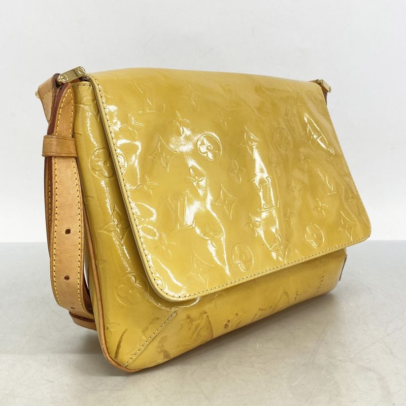 Louis Vuitton Shoulder Bag Vernis Thompson Street M91008 Beige Ladies