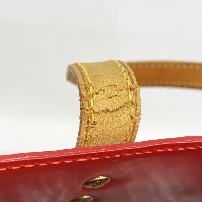 Louis Vuitton Tote Bag Vernis Lead MM M91086 Rouge Ladies