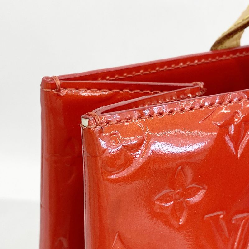Louis Vuitton Tote Bag Vernis Lead MM M91086 Rouge Ladies
