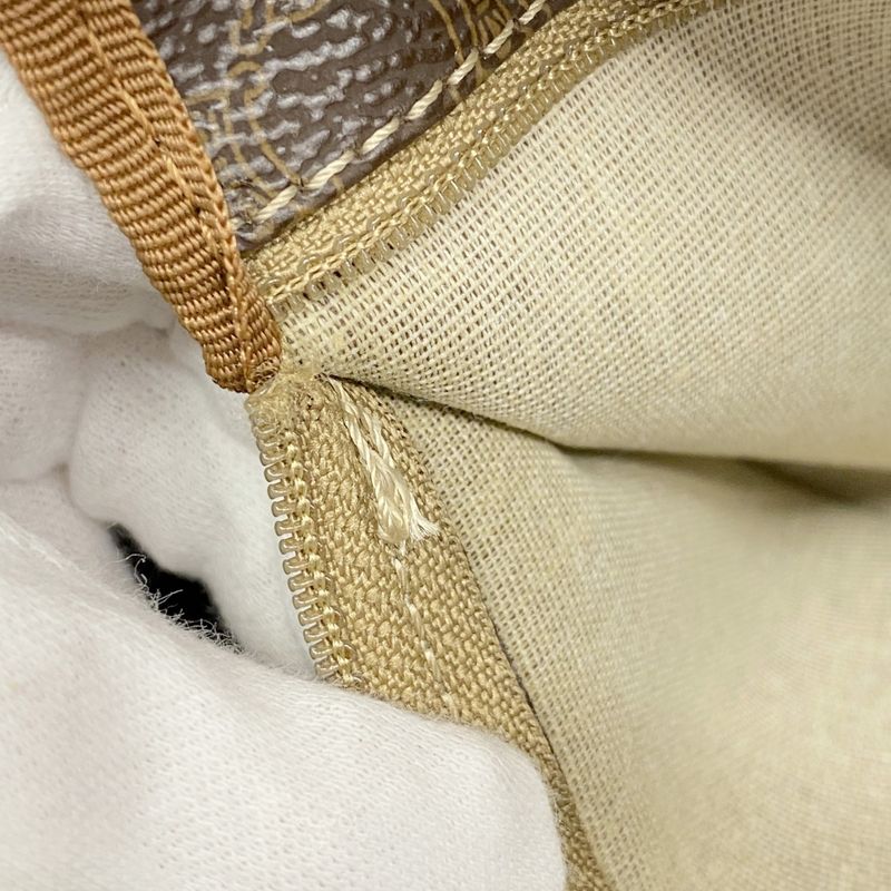 Celine Handbag Macadam PVC Brown Gold Hardware Women