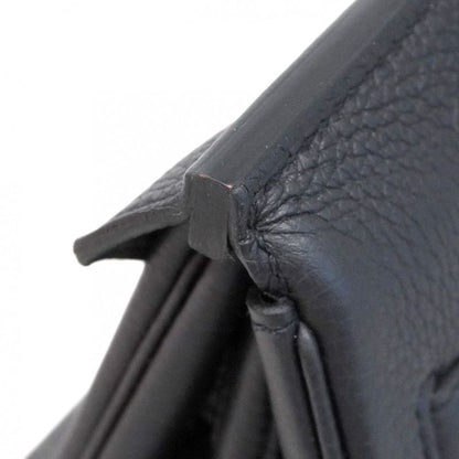 Hermes Handbag Birkin 30 Togo Black Pink Gold Hardware Y Engraved Ladies