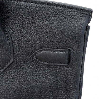 Hermes Handbag Birkin 30 Togo Black Pink Gold Hardware Y Engraved Ladies