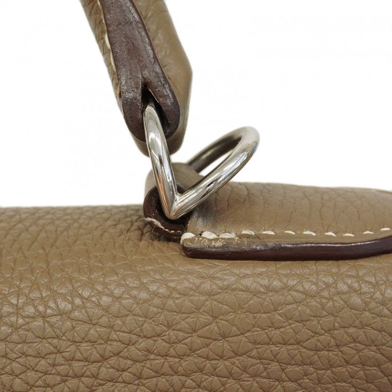 Hermes Handbag Kelly 35 Togo Etoupe Silver Hardware □P Stamp 2way Bag Ladies