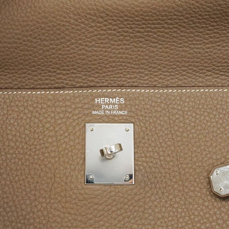 Hermes Handbag Kelly 35 Togo Etoupe Silver Hardware □P Stamp 2way Bag Ladies