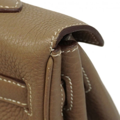 Hermes Handbag Kelly 35 Togo Etoupe Silver Hardware □P Stamp 2way Bag Ladies