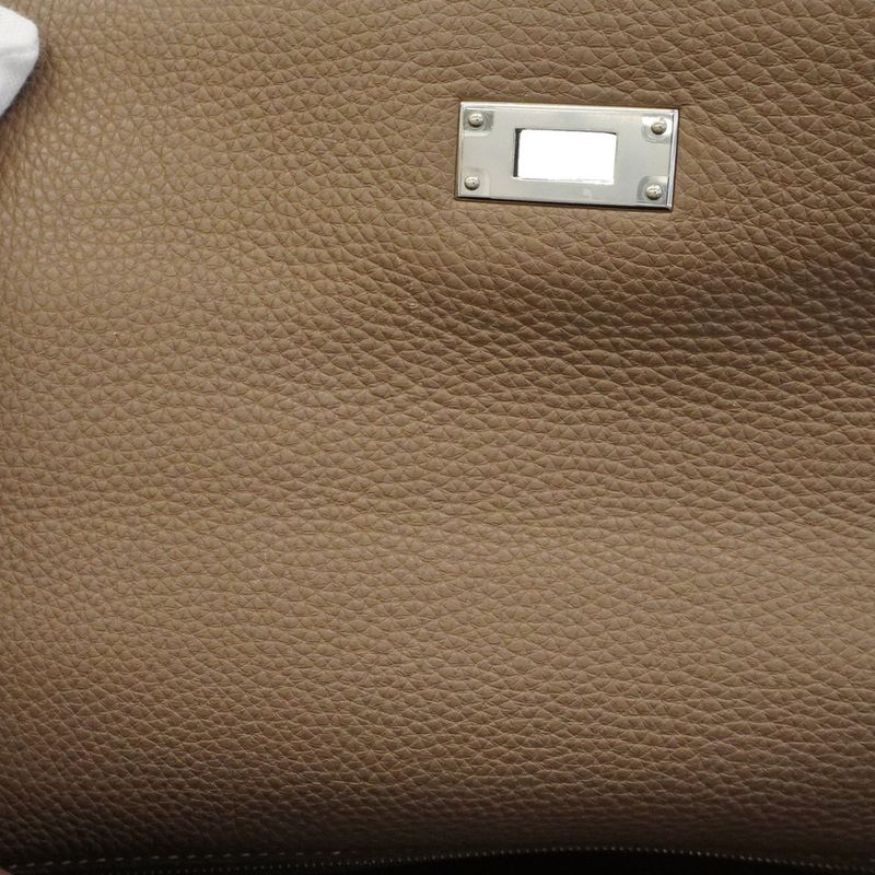 Hermes Handbag Kelly 35 Togo Etoupe Silver Hardware □P Stamp 2way Bag Ladies