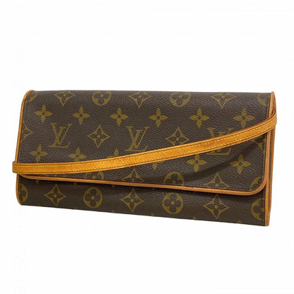 Louis Vuitton Shoulder Bag Monogram Pochette Twin GM M51852 Brown Ladies