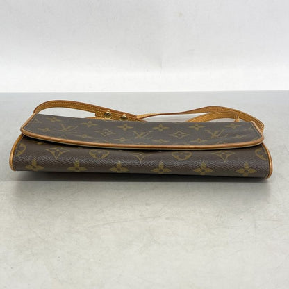 Louis Vuitton Shoulder Bag Monogram Pochette Twin GM M51852 Brown Ladies