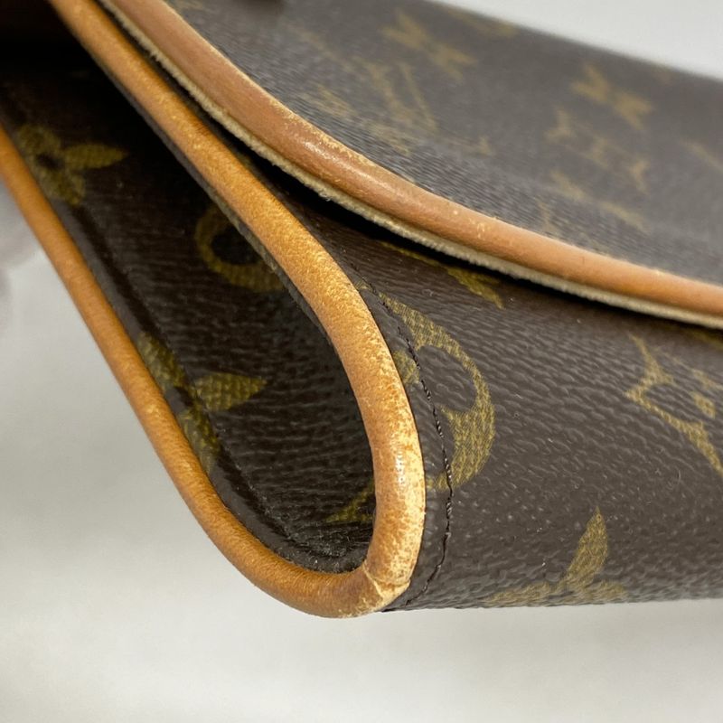 Louis Vuitton Shoulder Bag Monogram Pochette Twin GM M51852 Brown Ladies