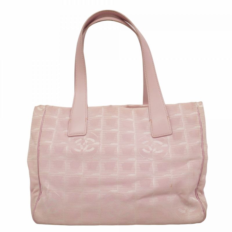 Chanel Tote Bag New Travel Nylon Pink Gold Hardware Women's