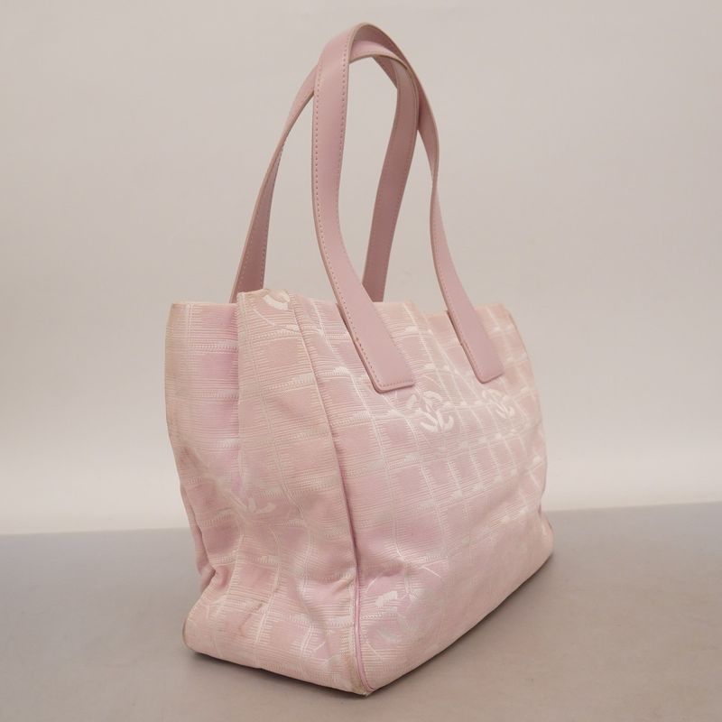 Chanel Tote Bag New Travel Nylon Pink Gold Hardware Women's