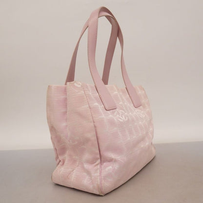 Chanel Tote Bag New Travel Nylon Pink Gold Hardware Women's